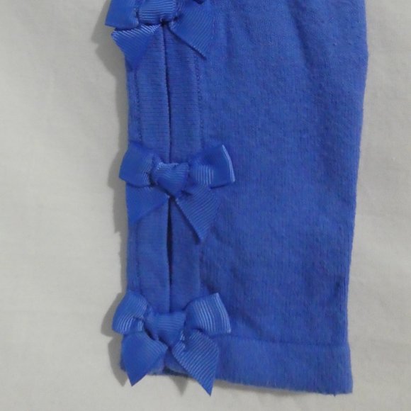 CHILDREN'S PLACE | small 5-6 | Blue Cardigan Shawl | Bow Design on Sleeves - Picture 7 of 12
